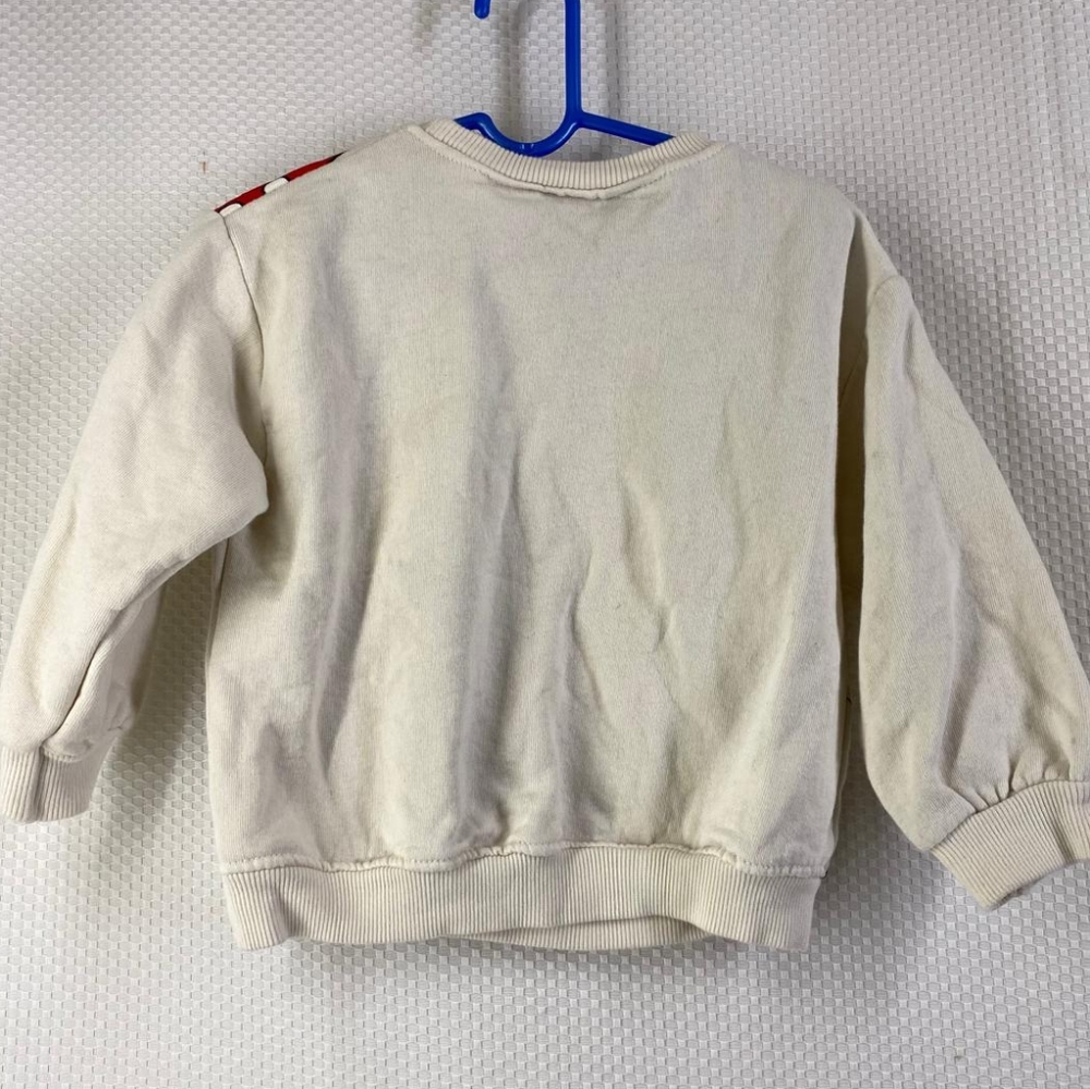 Zara Kids Disney Mickey & Friends Cream Sweatshirt Size 2-3 Years Pullover - Picture 3 of 11
